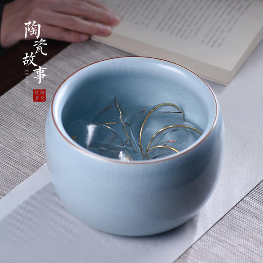 茶道配件-茶洗-陶瓷定窑、汝窑水洗 商品图4
