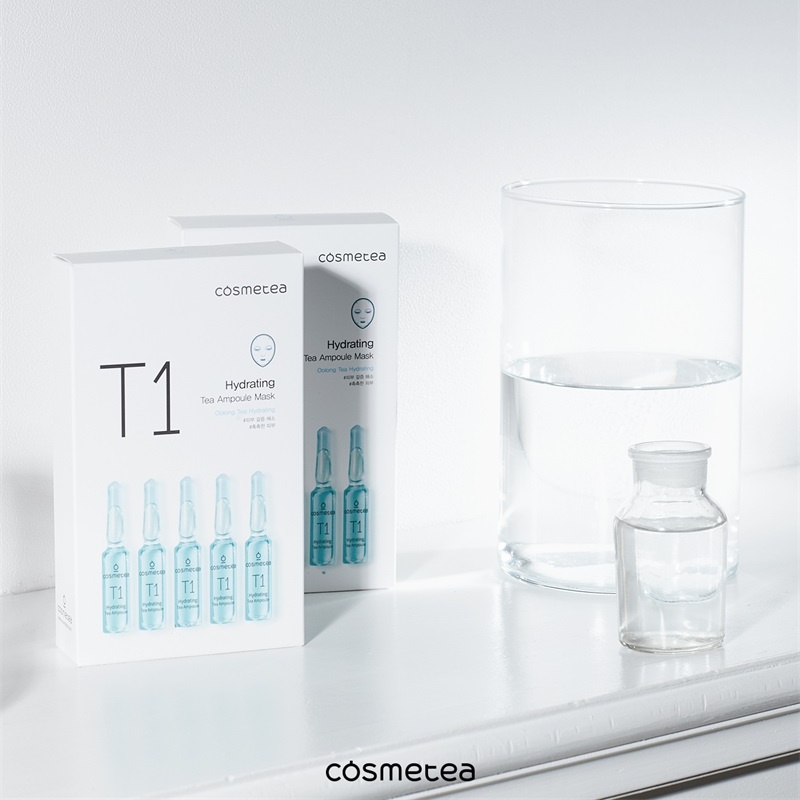 cosmetea 珂思美媞 t1面膜蓝瓶茶安瓶熬夜急救玻尿酸深层补水保湿滋润