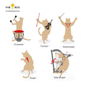 印象唯物原创出品 异形牛皮书签——猫咪系列