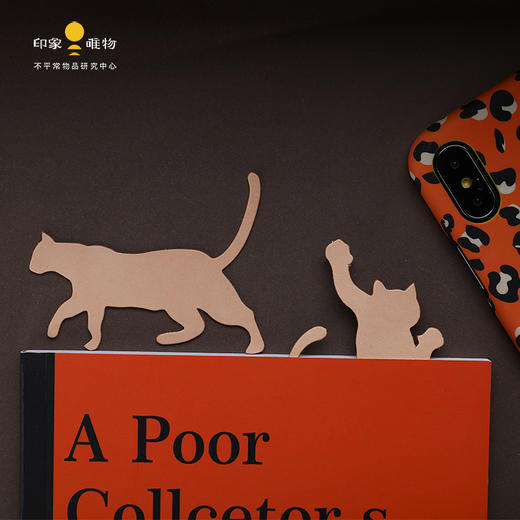 印象唯物原创出品 异形牛皮书签——猫咪系列 商品图3