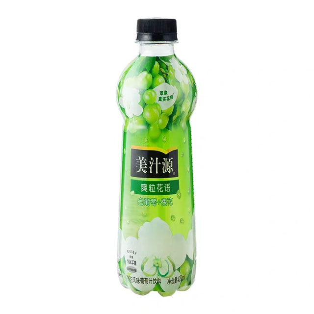 美汁源爽粒花语 玫瑰风味/槐花风味葡萄汁饮料420ml 果粒奶优450g