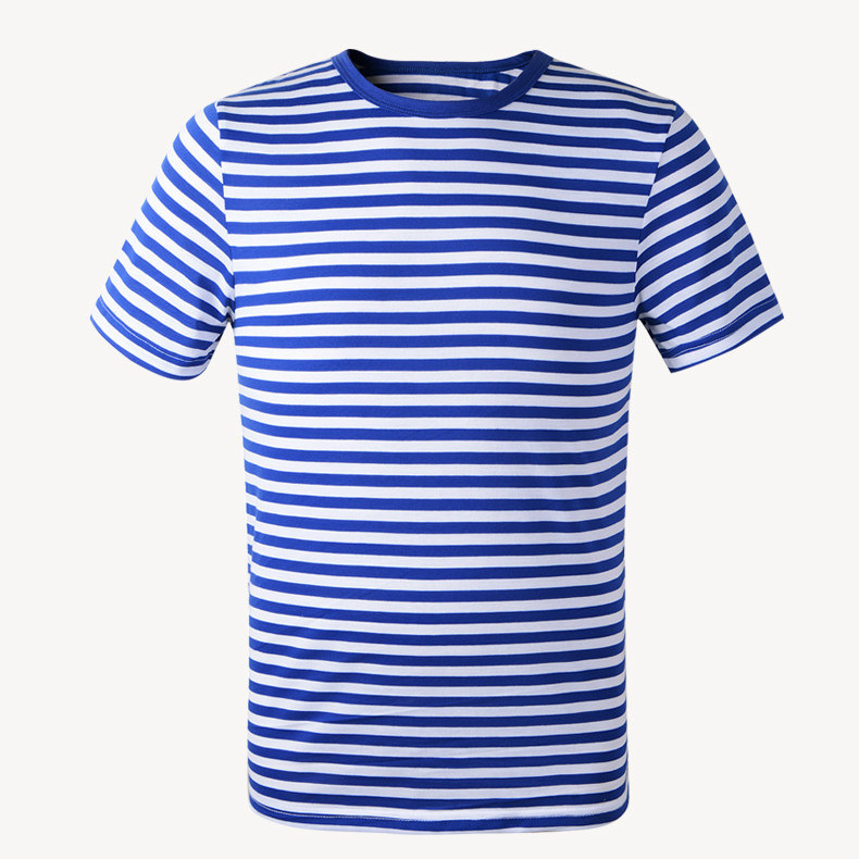 海魂衫男士短袖t恤潮款棉条纹海军风t恤男装半袖 情侣装海魂衫