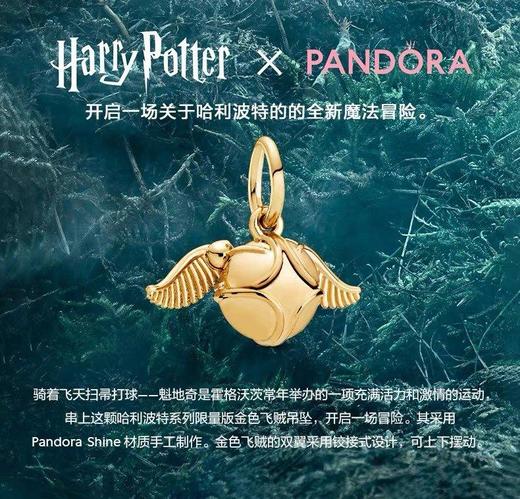 潘多拉哈利波特联名款  金色小飞贼项链 商品图1