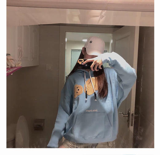 Pa1m Ange1s 断头熊KY联名定制 棕榈天使小熊情侣款加厚连帽卫衣  WY347 商品图2