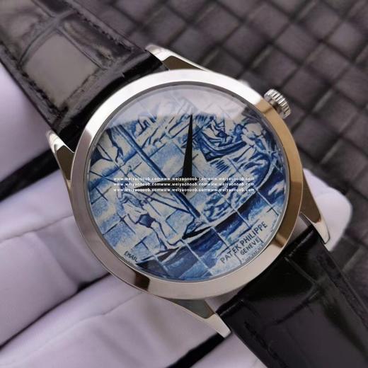 FL百达翡丽古典表系列5089G-062。38.6mm，中性腕表，自动上链机芯，皮表带，透底 商品图8