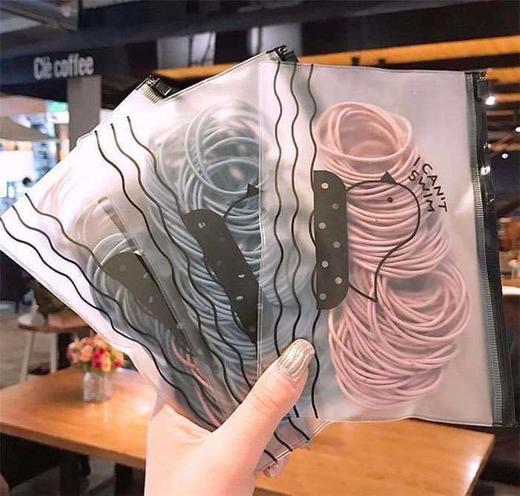 简约小圈细款发绳少女扎头发高弹力时尚饰品皮筋 商品图0