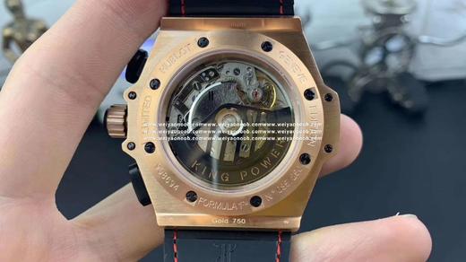 V6宇舶（恒bao）恒宝 F1赛道KingPower ，玫瑰金款，48MM，原版4100机芯，精钢外壳，透底，男表，皮表带！ 商品图1