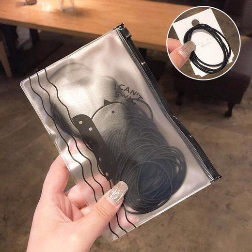 简约小圈细款发绳少女扎头发高弹力时尚饰品皮筋 商品图6