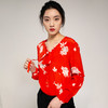 丁摩 明媚动人 荷叶边长袖T恤真丝衬衫桑蚕丝衬衫20-01DB399240531 商品缩略图3