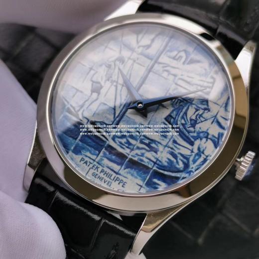 FL百达翡丽古典表系列5089G-062。38.6mm，中性腕表，自动上链机芯，皮表带，透底 商品图7