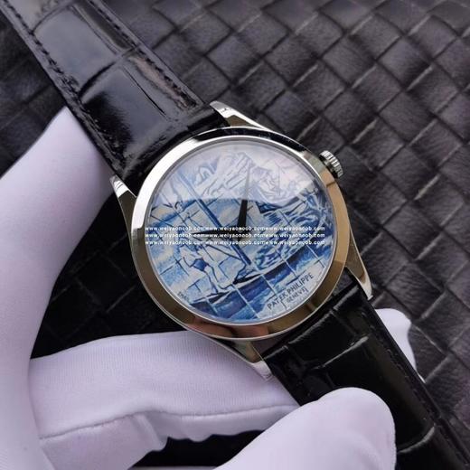 FL百达翡丽古典表系列5089G-062。38.6mm，中性腕表，自动上链机芯，皮表带，透底 商品图2