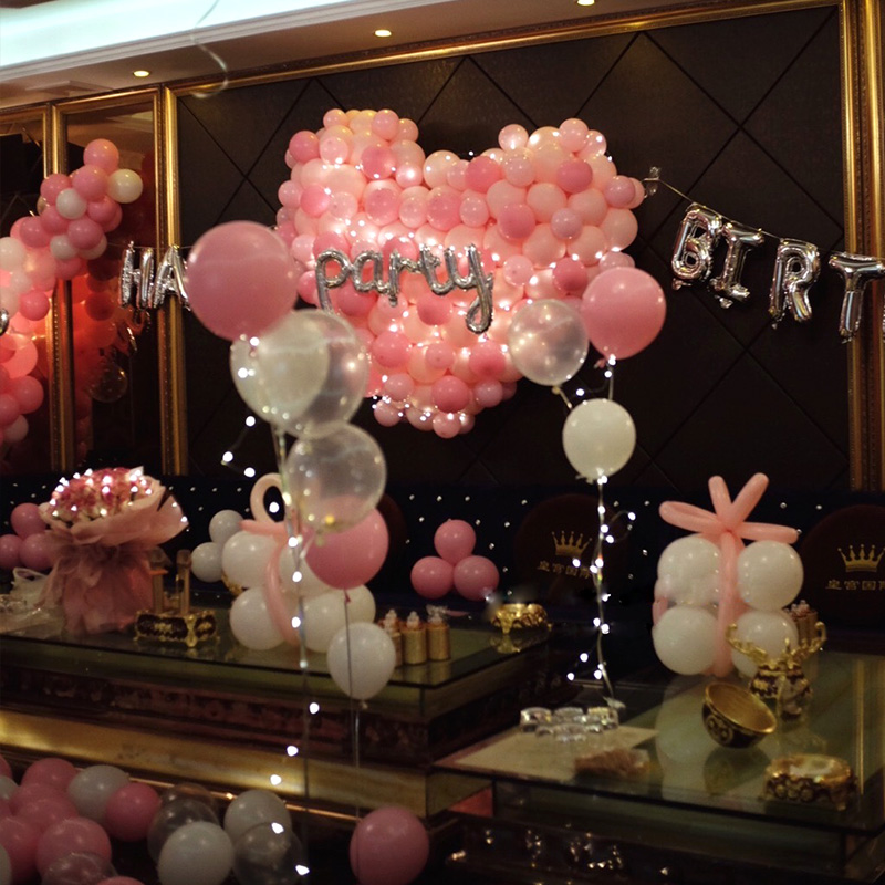 ktv酒店餐厅房间气球成人礼生日订婚纪念日告白主题派对策划上门布置