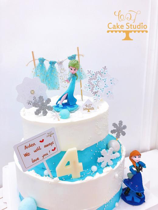 1027CAKE | 双层蛋糕 冰雪奇缘主题 爱莎 商品图2