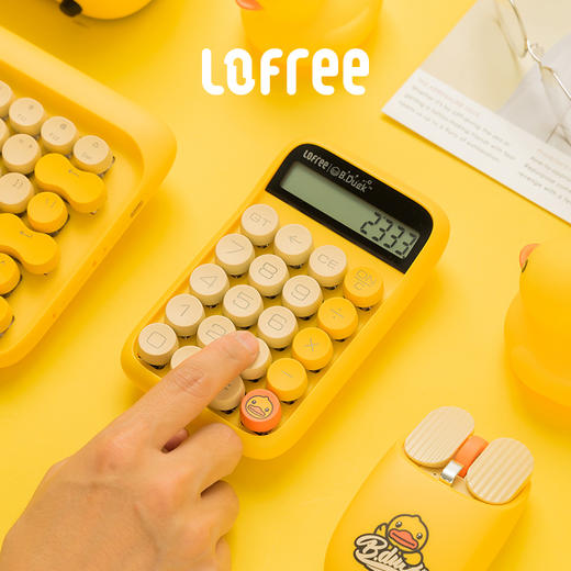 LOFREE洛斐小黄鸭计算器糖豆机械键盘计算机办公学生考试女生礼物 商品图2