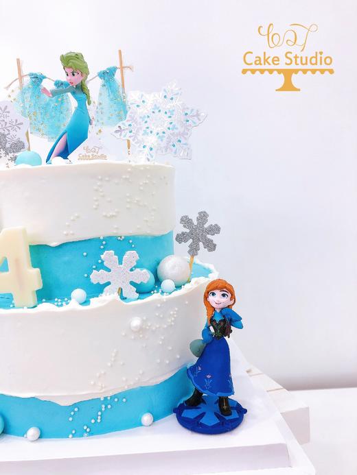 1027CAKE | 双层蛋糕 冰雪奇缘主题 爱莎 商品图1