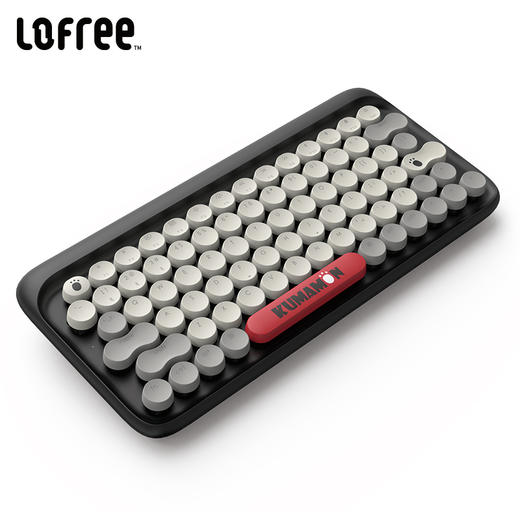 洛斐（Lofree）EH112S DOT圆点蓝牙机械键盘 熊本熊授权正版 青轴背光有线蓝牙办公键盘无线 商品图4