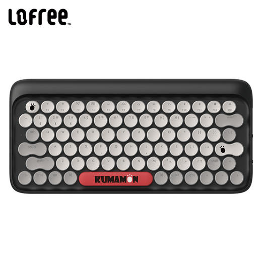 洛斐（Lofree）EH112S DOT圆点蓝牙机械键盘 熊本熊授权正版 青轴背光有线蓝牙办公键盘无线 商品图0