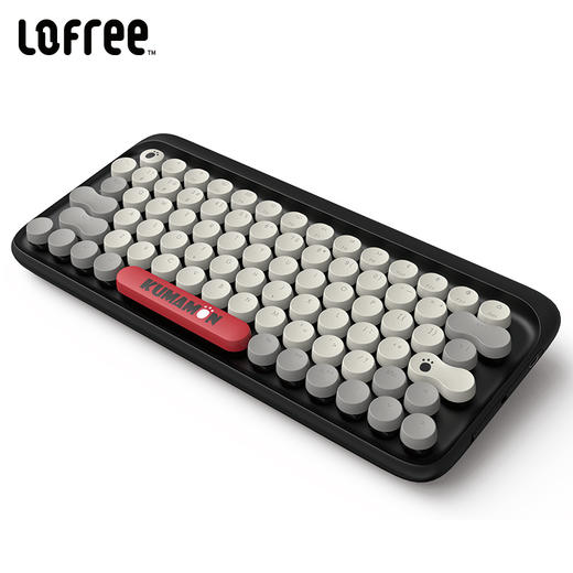 洛斐（Lofree）EH112S DOT圆点蓝牙机械键盘 熊本熊授权正版 青轴背光有线蓝牙办公键盘无线 商品图3