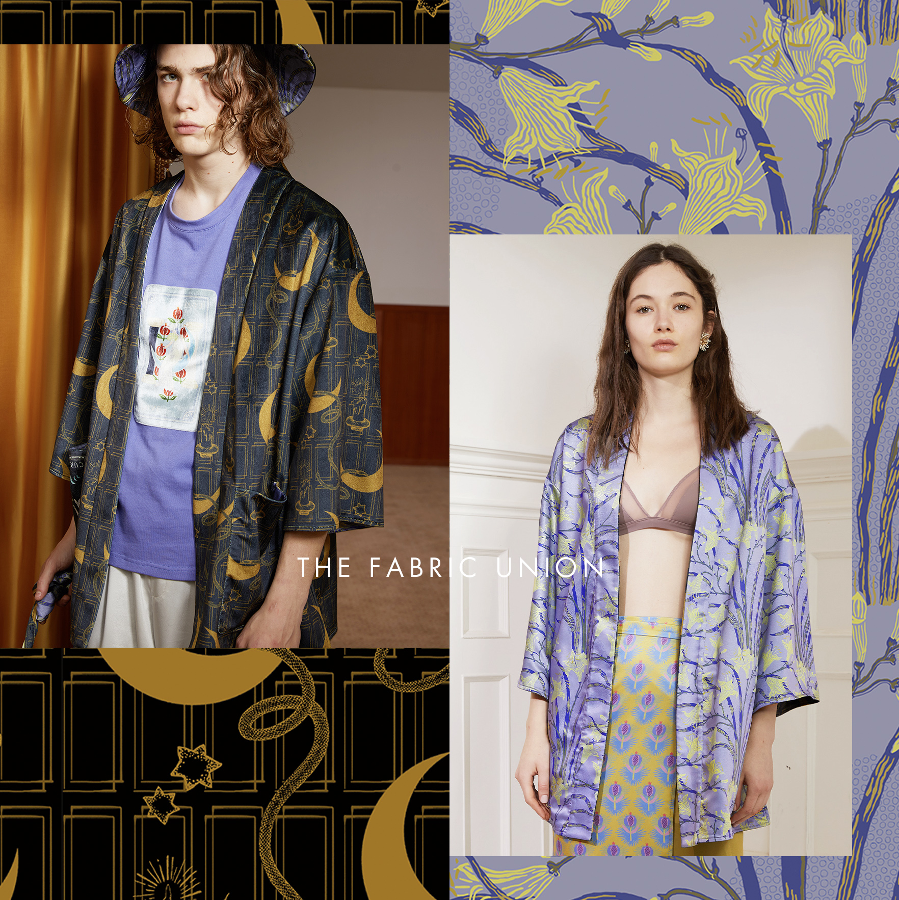 「TFU塔罗牌」中性两穿式和服保暖晨袍 “疗愈”&“金针花1897” 现货