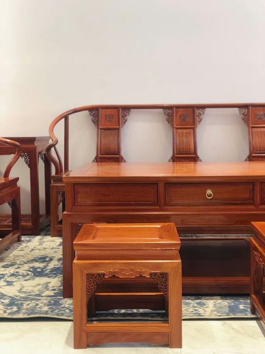 红桥红 家具严选  缅甸花梨(大果紫檀）  【圈椅沙发十二件套】 商品图6