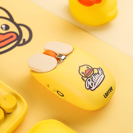 洛斐LOFREE MAUS 小黄鸭薯片蓝牙鼠标无线笔记本台式电脑家用办公 商品图1
