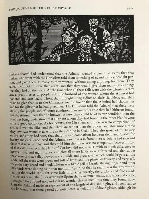 限量签名本 哥伦布航海记 葡萄牙画家弗雷塔斯彩色木版画插图 精装8开带书匣 商品图14