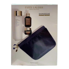 【香港直邮】雅诗兰黛（Estee Lauder） 新世界限定版三件套（原生液200ml+小棕瓶精华50ml+抗蓝光眼霜15ml+化妆包1个）