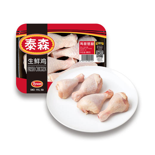 泰森冷鲜鸡琵琶腿665g 商品图1