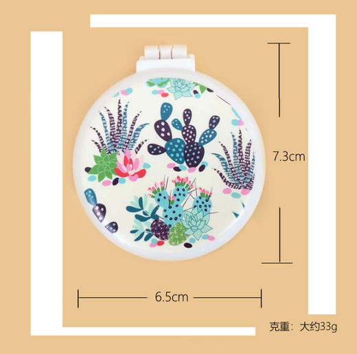 便携折叠镜梳气囊梳 塑料美发梳 卡通创意按摩梳梳子时尚饰品 商品图4