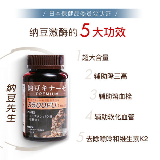 纳豆先生纳豆激酶软胶囊——每日一粒呵护血管健康 商品图1