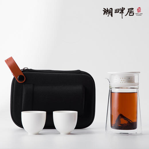 湖畔居丨极简玻璃泡茶宝 一壶两杯  商品图5