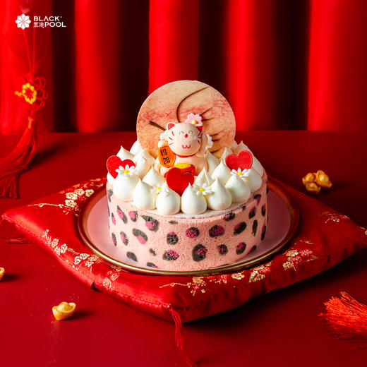 【喵喵喵，桃花开~赠吱吱梦想守护者】桃之妖妖·招郎蛋糕，新的一年，收获甜甜的恋爱 商品图1