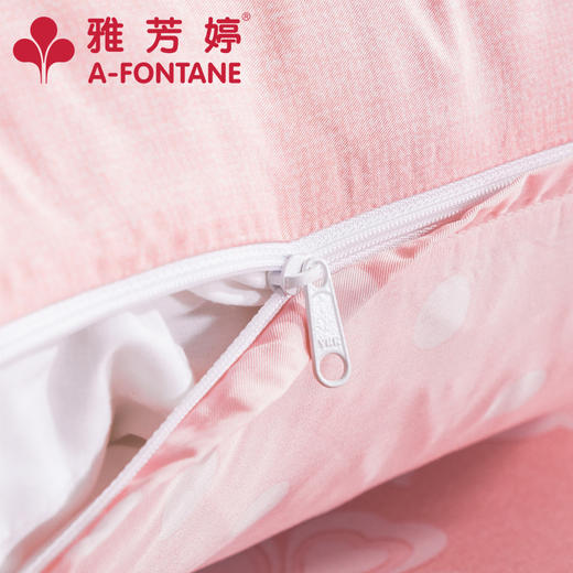 雅芳婷摩登丝时尚印花床上四件套床笠被套丝滑简约连芯扣设计套件 商品图3