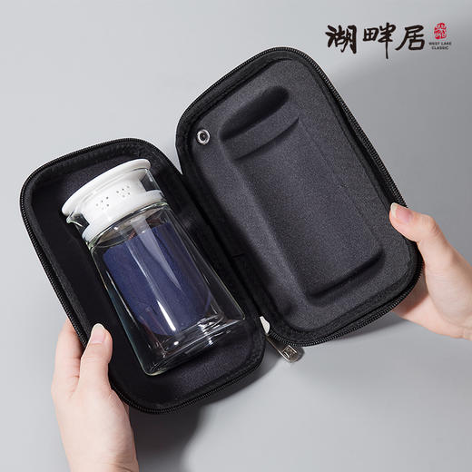 湖畔居丨极简玻璃泡茶宝 一壶两杯  商品图4
