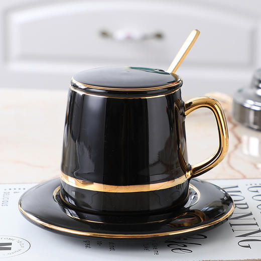 咖啡杯欧式小简约点心碟茶杯陶瓷水杯居家日用下午茶茶具套装 商品图6