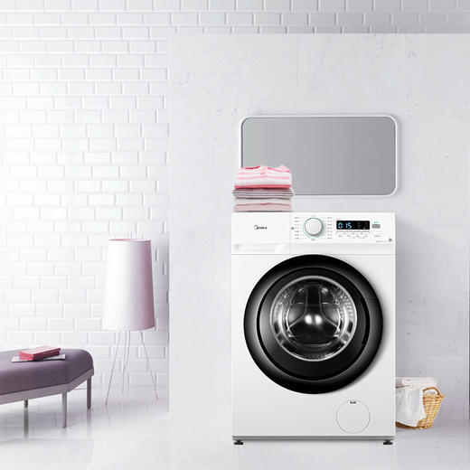 美的（Midea）滚筒洗衣机全自动 8公斤 食用级巴氏除菌洗 8KG大容量 95度高温筒自洁 MG80V11D 商品图4