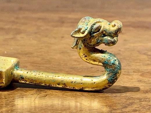 鎏金铜龙首柄香铲 顺丰包邮 商品图0