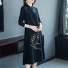 NYL-4650803秋冬新款时尚旗袍改良版中国风长袖打底过膝裙子 商品缩略图2