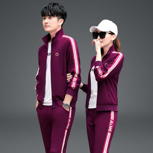 SP-192kW9908AF新款时尚长袖宽松跑步休闲三件套 商品图2