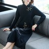 NYL-4650803秋冬新款时尚旗袍改良版中国风长袖打底过膝裙子 商品缩略图3