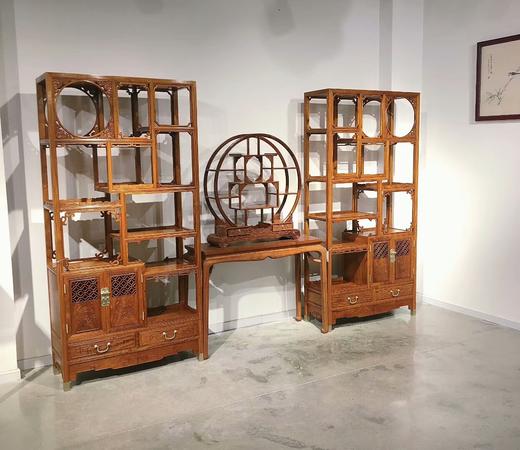 红桥红 家具严选  缅甸花梨(大果紫檀）  【福禄博古架】 商品图2