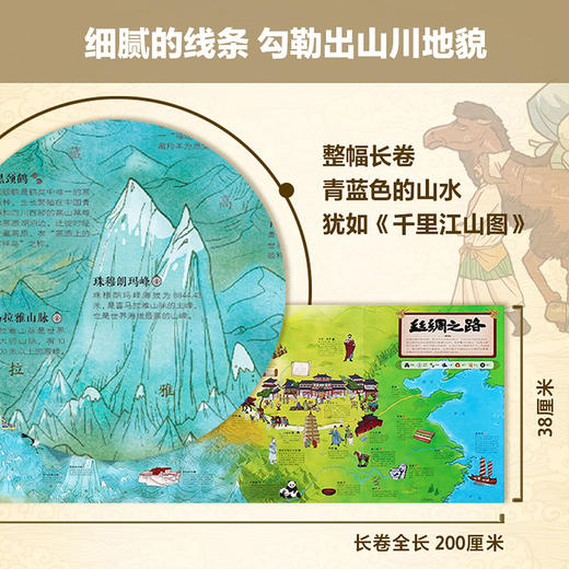 【5-12岁】中国人文地理画卷 丝绸之路 北斗儿童地理 著  趣味科普 地理知识 人文历史 跨学科  中信出版社图书 商品图4