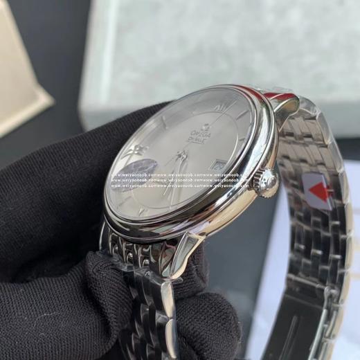 MKS欧米茄碟飞424.53.40.20.04.001，2500D全自动机械机芯，动力储备48小时，表径39.5毫米，精钢表壳，蓝宝石水晶玻璃，精钢镀金表带 商品图14