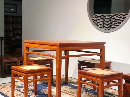 红桥红 家具严选  缅甸花梨(大果紫檀）  【休闲桌五件套】 商品图5