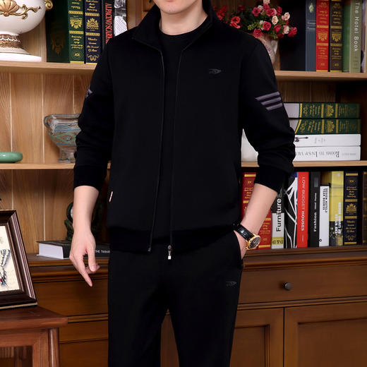 SP-9138DFSTV中年男士运动服套装三件套 商品图3