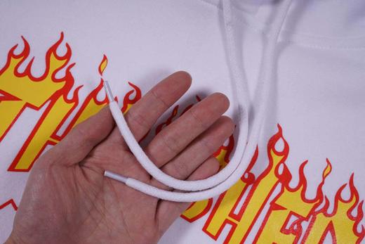 美潮 THRASHER  火焰Logo  情侣款落肩宽松连帽套头抓绒卫衣  WY197 商品图11