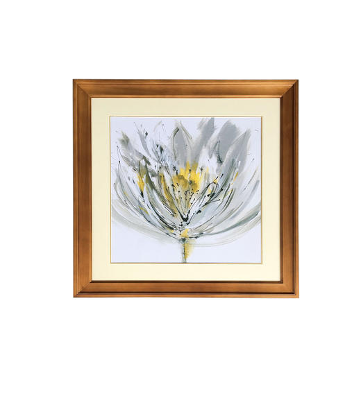 NS家居 ns furniture 现代实木画框装饰画NSPT-GREYFLOWER 商品图0