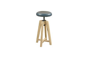 NS家居 nsfurniture进口真皮可调节旋转吧凳NSBA-Hobro Barstool