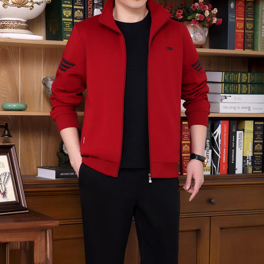 SP-9138DFSTV中年男士运动服套装三件套 商品图0