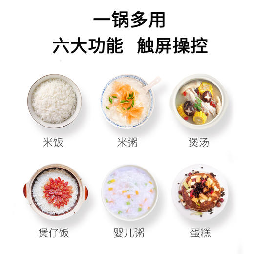 美国西屋（Westinghouse）电饭煲家用 多功能微压2L迷你电饭锅正品 电饭煲小1-2-3人 白色 商品图3